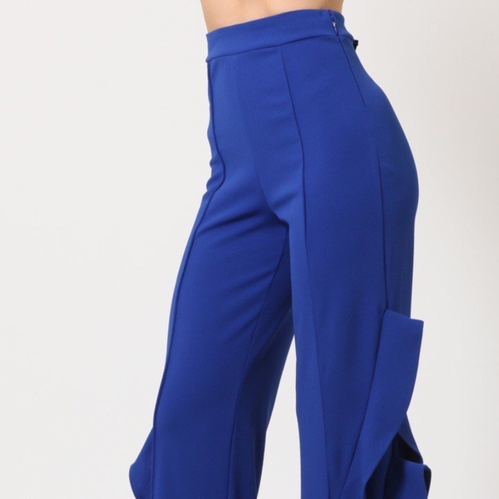 New royal blue pants.